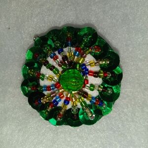 Colorful Beaded PENDANT ( Front And Back)